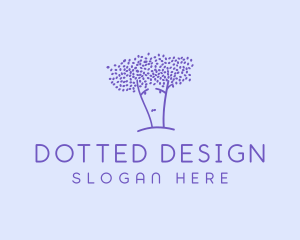 Sad Purple Tree logo design