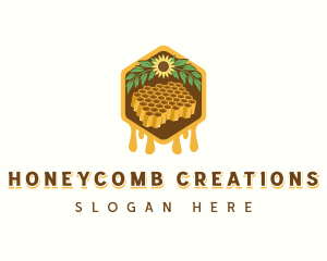 Natural Sweet Honeycomb logo design