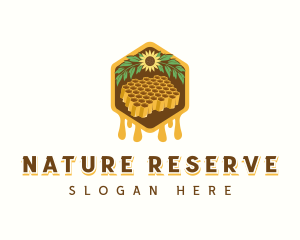 Natural Sweet Honeycomb logo design