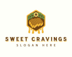 Natural Sweet Honeycomb logo design