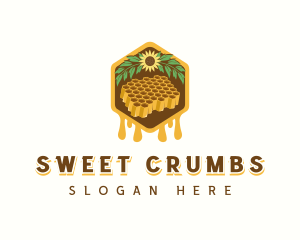 Natural Sweet Honeycomb logo design