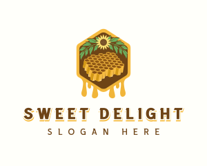 Natural Sweet Honeycomb logo design