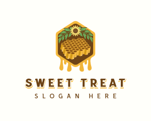 Natural Sweet Honeycomb logo design