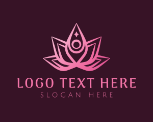 Gradient Yoga Lotus Crown logo