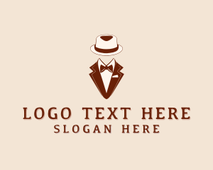 Stylish Gentleman Tuxedo logo