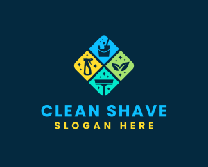 Housekeeping Chore Cleaning logo design