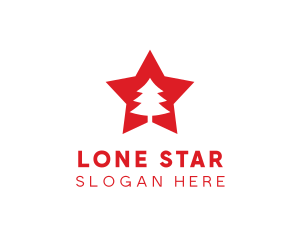 Red Tree Star logo design