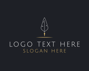 Simple Feather Pen logo