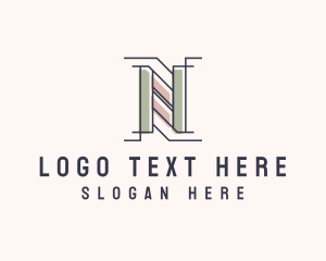 Modern Business Firm Letter N logo