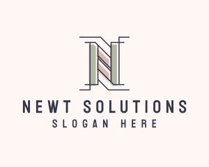 Business Firm Letter N logo design