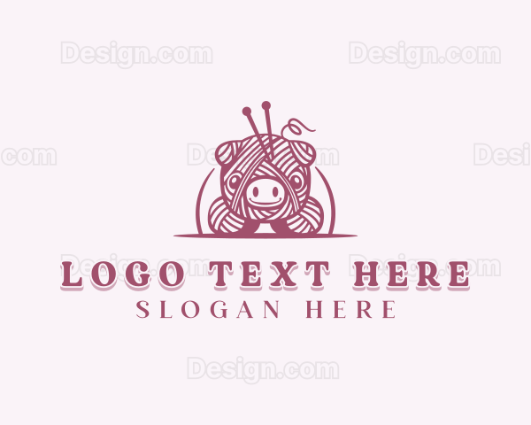 Pig Yarn Crochet Logo