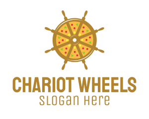 Ship Wheel Pizza logo design