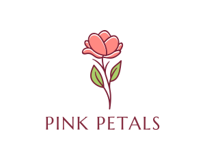 Botanical Florist Rosebud  logo design