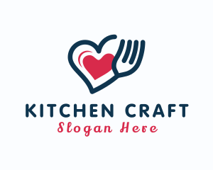 Heart Fork Utensil logo