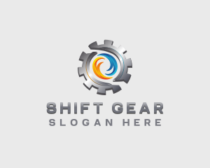 HVAC Gear Ventilation logo design