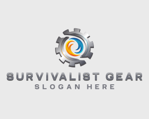 HVAC Gear Ventilation logo design