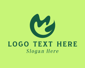 Elegant Nature Leaf logo