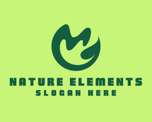 Elegant Nature Leaf logo design