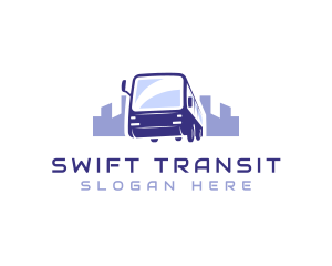 Bus Transport City Travel logo design