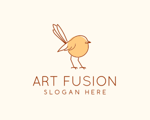 Sparrow Bird Line Art  logo