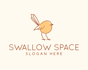 Sparrow Bird Line Art  logo