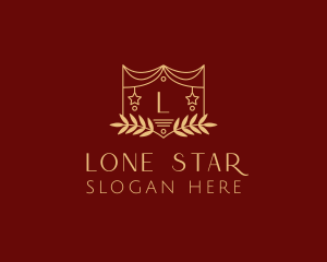 Mystical Star Wreath  logo design