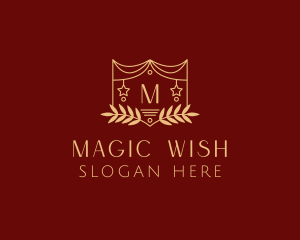 Mystical Star Wreath  logo design