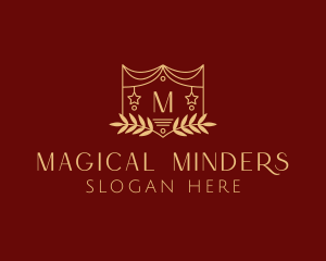 Mystical Star Wreath  logo design