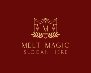 Mystical Star Wreath  logo design