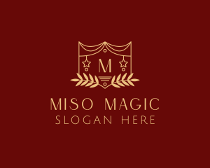 Mystical Star Wreath  logo design