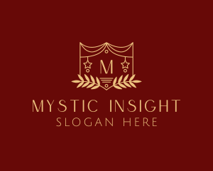 Mystical Star Wreath  logo design