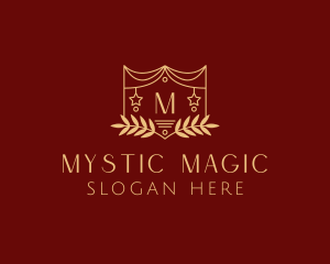 Mystical Star Wreath  logo design