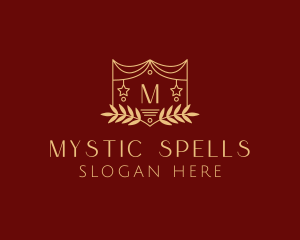 Mystical Star Wreath  logo design