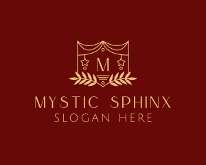 Mystical Star Wreath  logo design