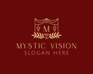 Mystical Star Wreath  logo design