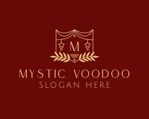 Mystical Star Wreath  logo design