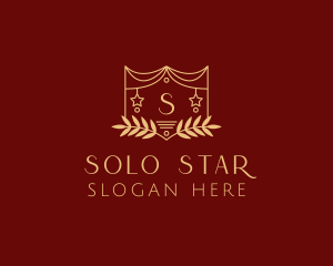 Mystical Star Wreath  logo design