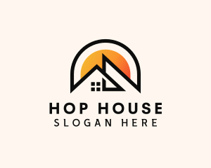 House Roof Property logo design