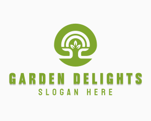 Nature Garden Tree logo design