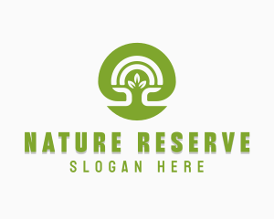 Nature Garden Tree logo design