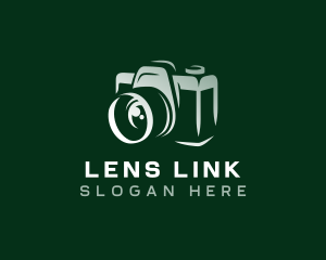 Media Camera Lens logo design