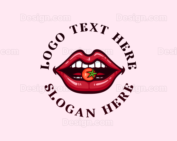 Sexy Lips Fruit Logo