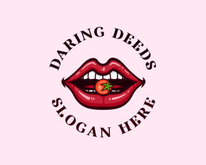 Sexy Lips Fruit logo design