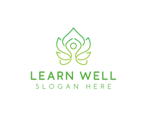 Lotus Yoga Wellness logo design