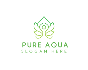 Lotus Yoga Wellness logo design