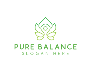 Lotus Yoga Wellness logo design