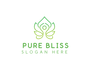 Lotus Yoga Wellness logo design