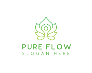 Lotus Yoga Wellness logo design