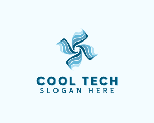 Cooling Wind Propeller  logo design