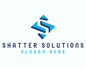 Industrial Firm Letter S logo design